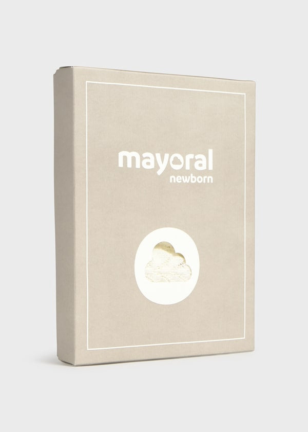 Conjunto jardineira tricô e blusa Mayoral 1637