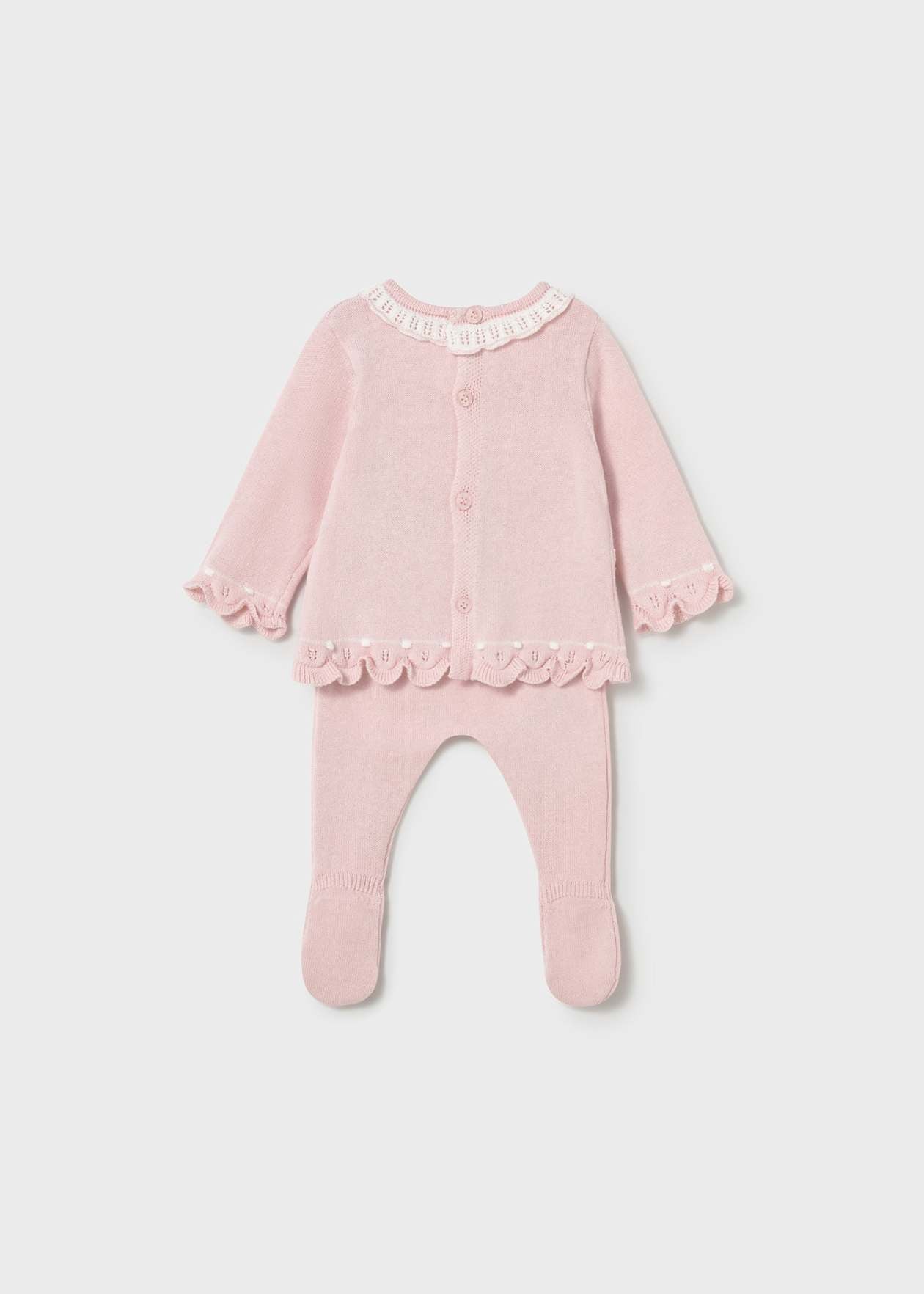 Conjunto calças com pés e camisola tricô Mayoral 1594