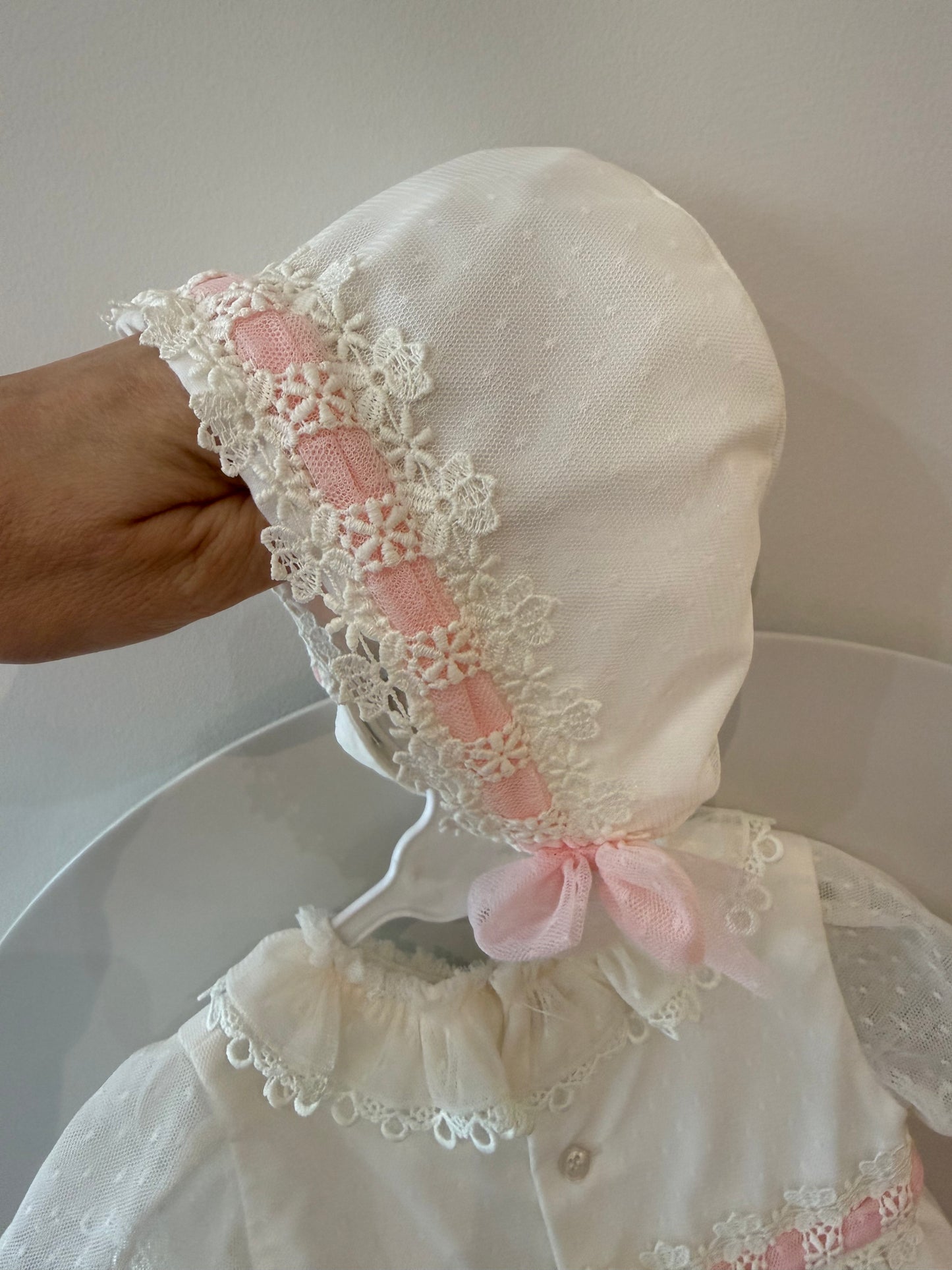Vestido touca tapa fralda cerimônia Miranda 37-0021-VBG