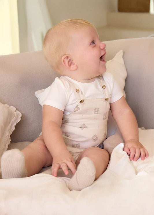 Jardineira estampado com t-shirt Mayoral 1621