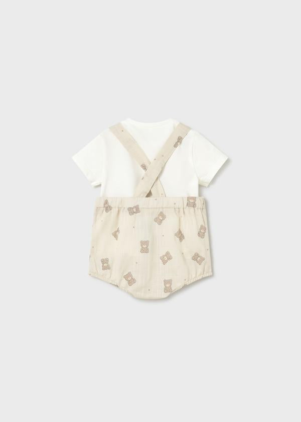 Jardineira estampado com t-shirt Mayoral 1621
