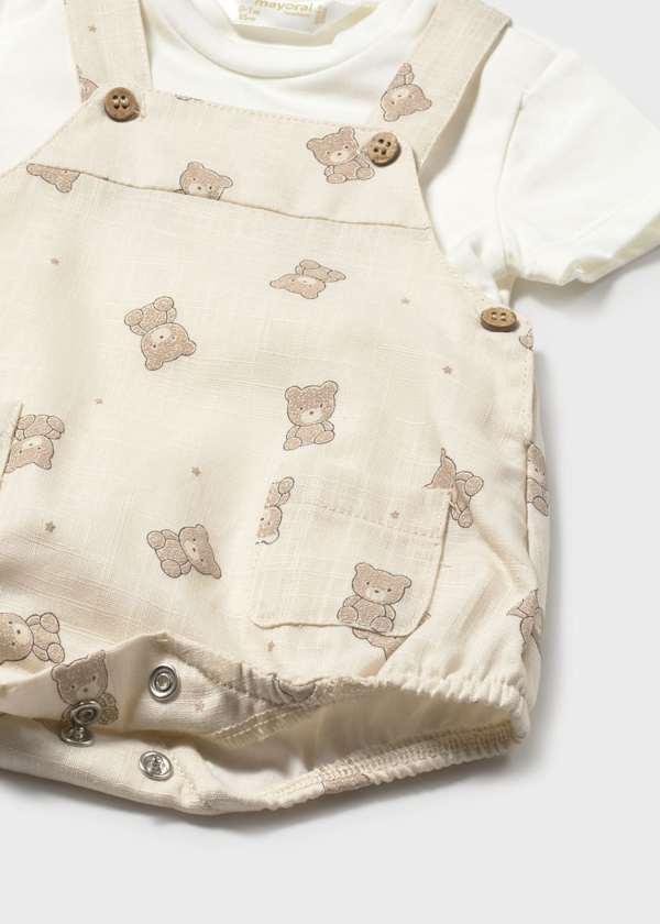 Jardineira estampado com t-shirt Mayoral 1621
