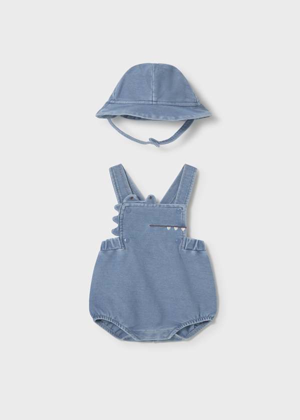 Jardineira com gorro + Bodie gola folho Mayoral 1650/1730