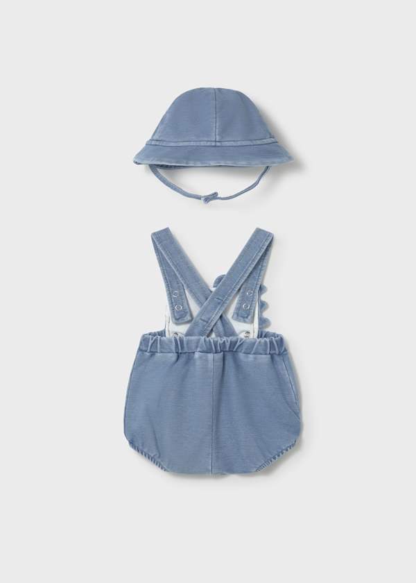 Jardineira com gorro + Bodie gola folho Mayoral 1650/1730