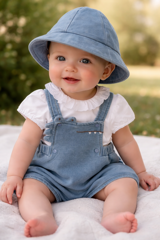 Jardineira com gorro + Bodie gola folho Mayoral 1650/1730